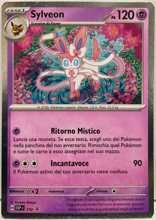 Sylveon 172 Promo Black Star Pokemon SVP It Scarlatto E Violetto 2025