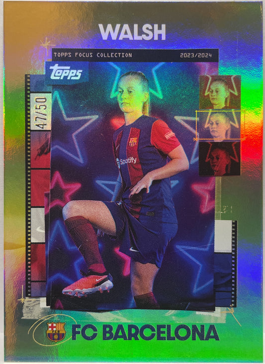 Walsh 47/50 Gold Topps Focus Barcelona 2023/24