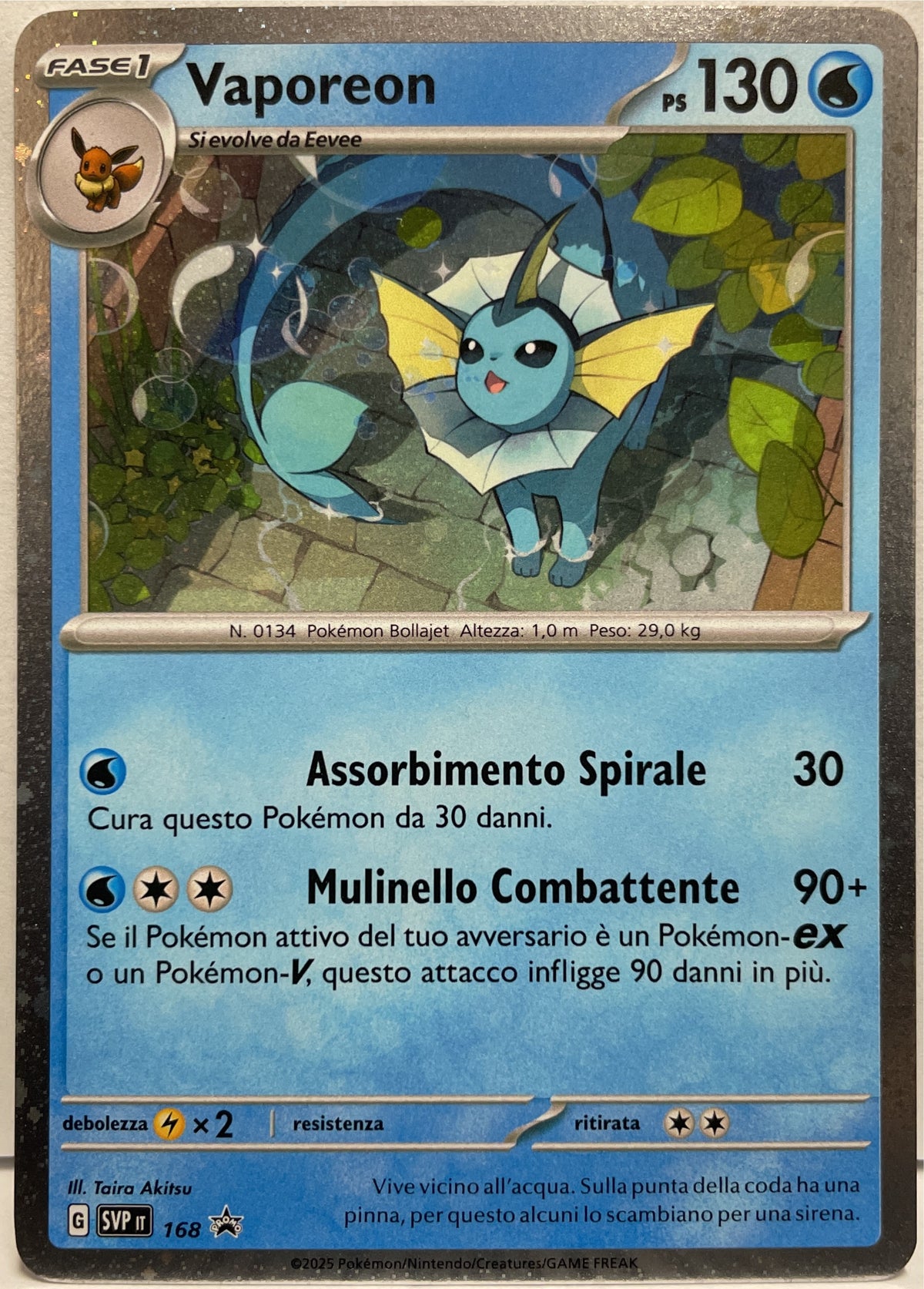 Vaporeon 168 Promo Black Star Pokemon SVP It Scarlatto E Violetto 2025