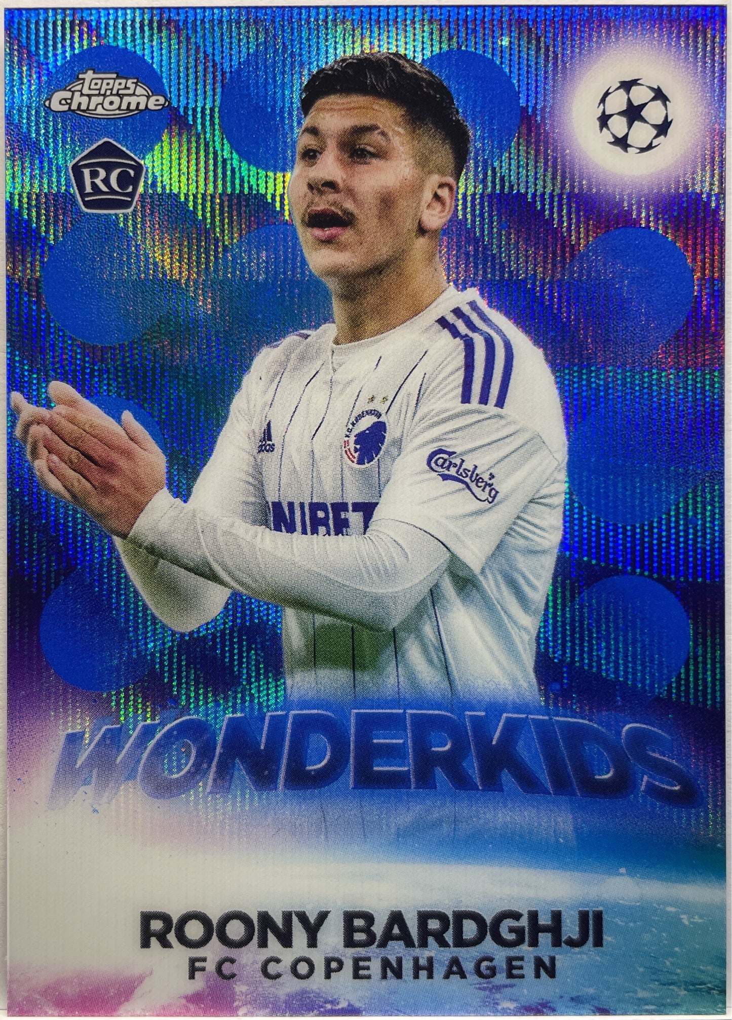 Roony Bardghji 59/75 Rookie Wonderkids Topps Chrome UCC 2022/23