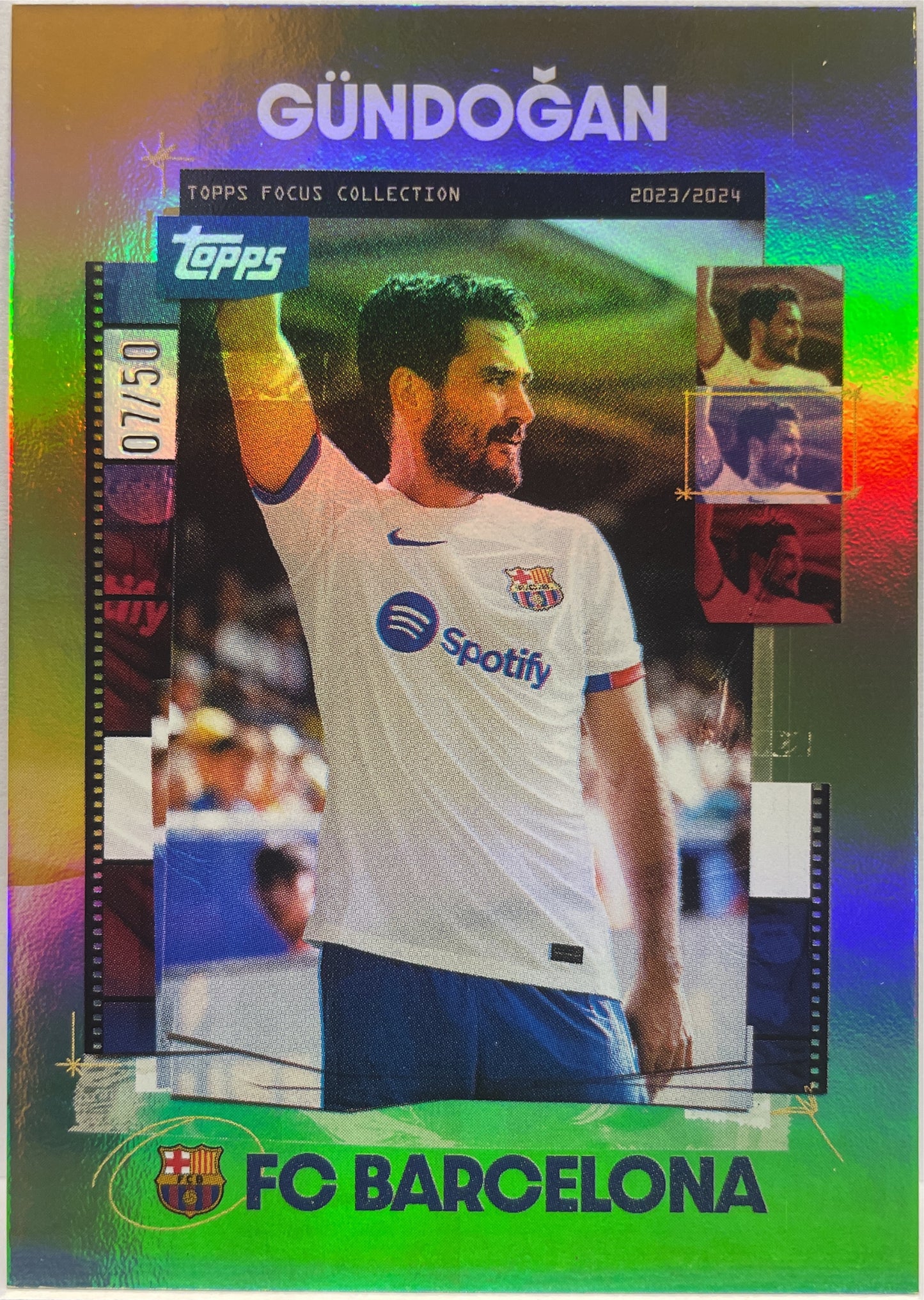 Gundogan 7/50 Gold Topps Focus Barcelona 2023/24