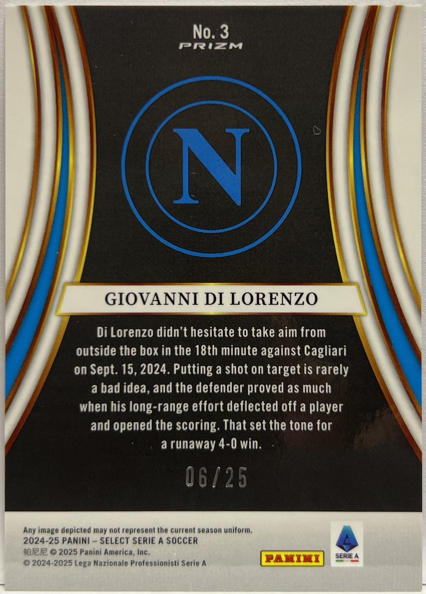 Giovanni Di Lorenzo 6/25 Equalizer Pink Select Serie A 2024/25