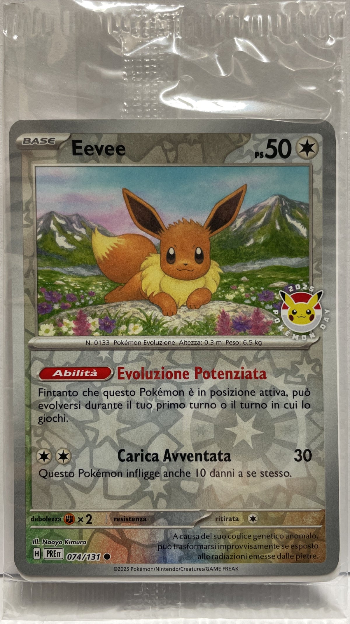 Eevee 074/131 Promo Pokemon PRE It Prismatic Evolutions Ita 2025