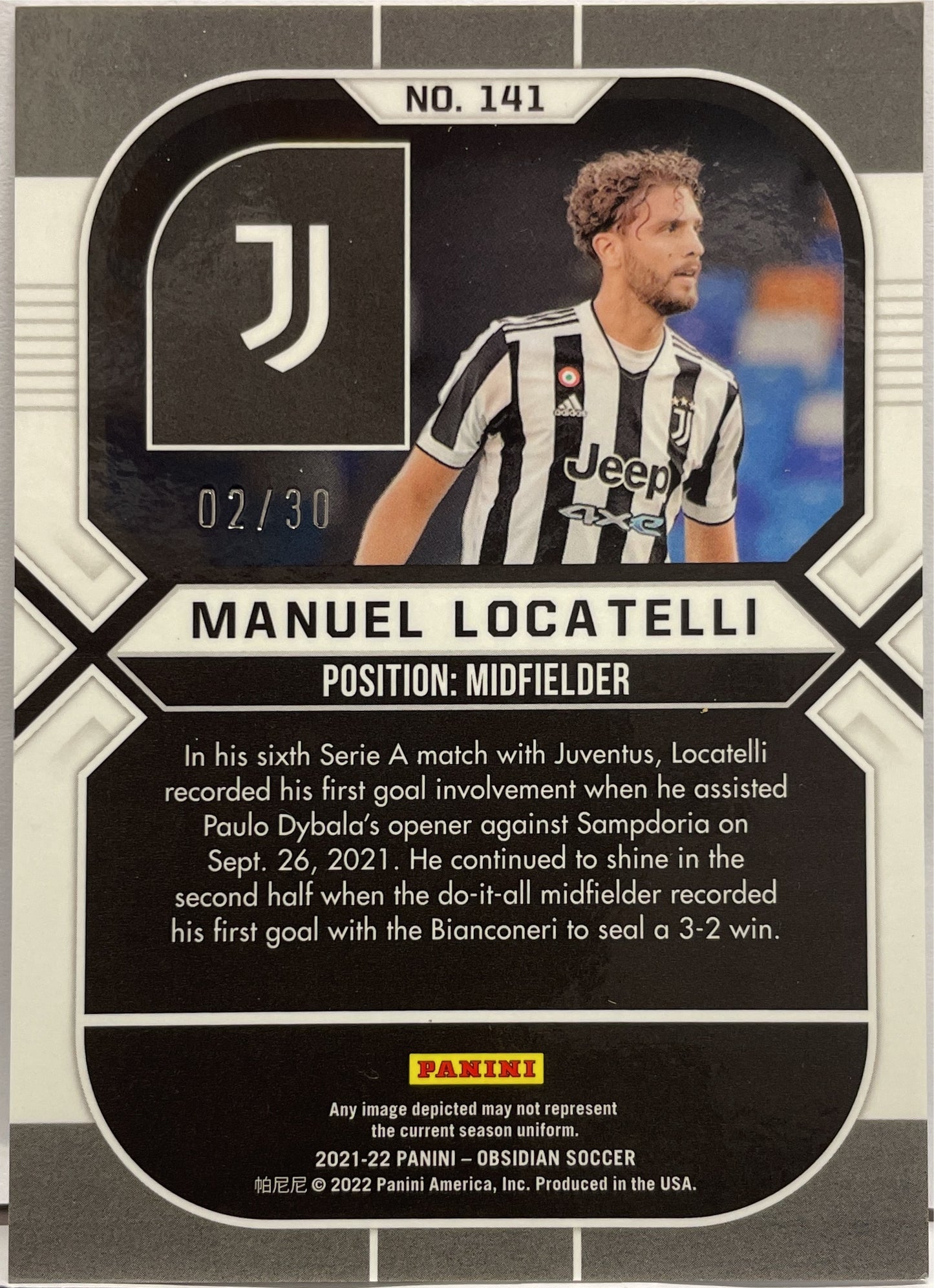 Manuel Locatelli 2/30 Obsidian 2021/22