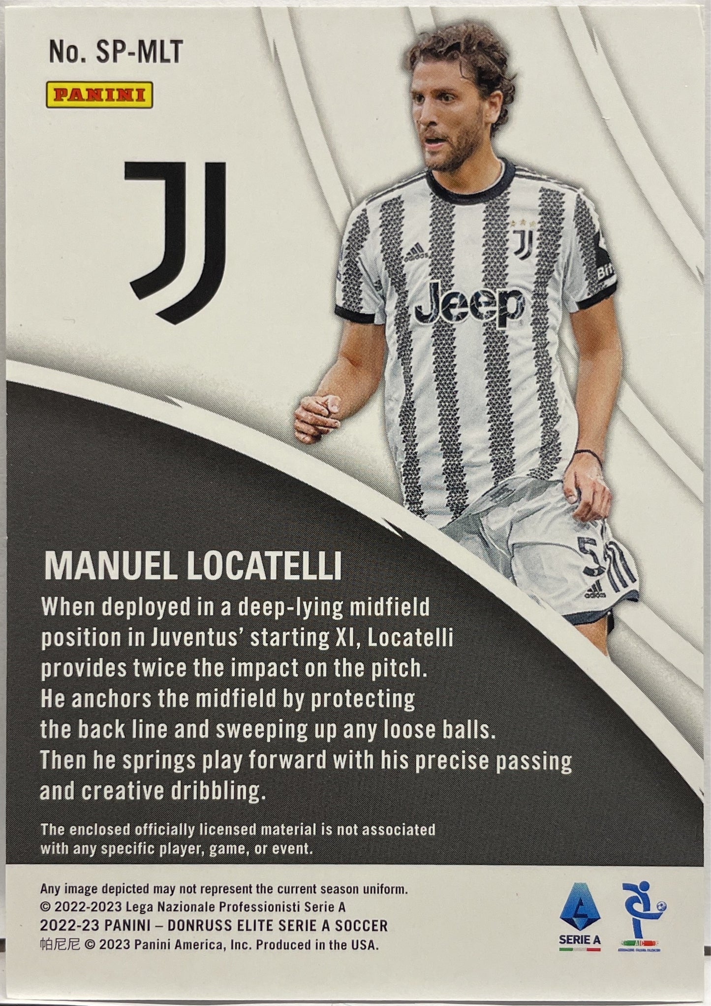 Manuel Locatelli 45/49 Patch Spark Plugs Donruss Elite Serie A 2022/23