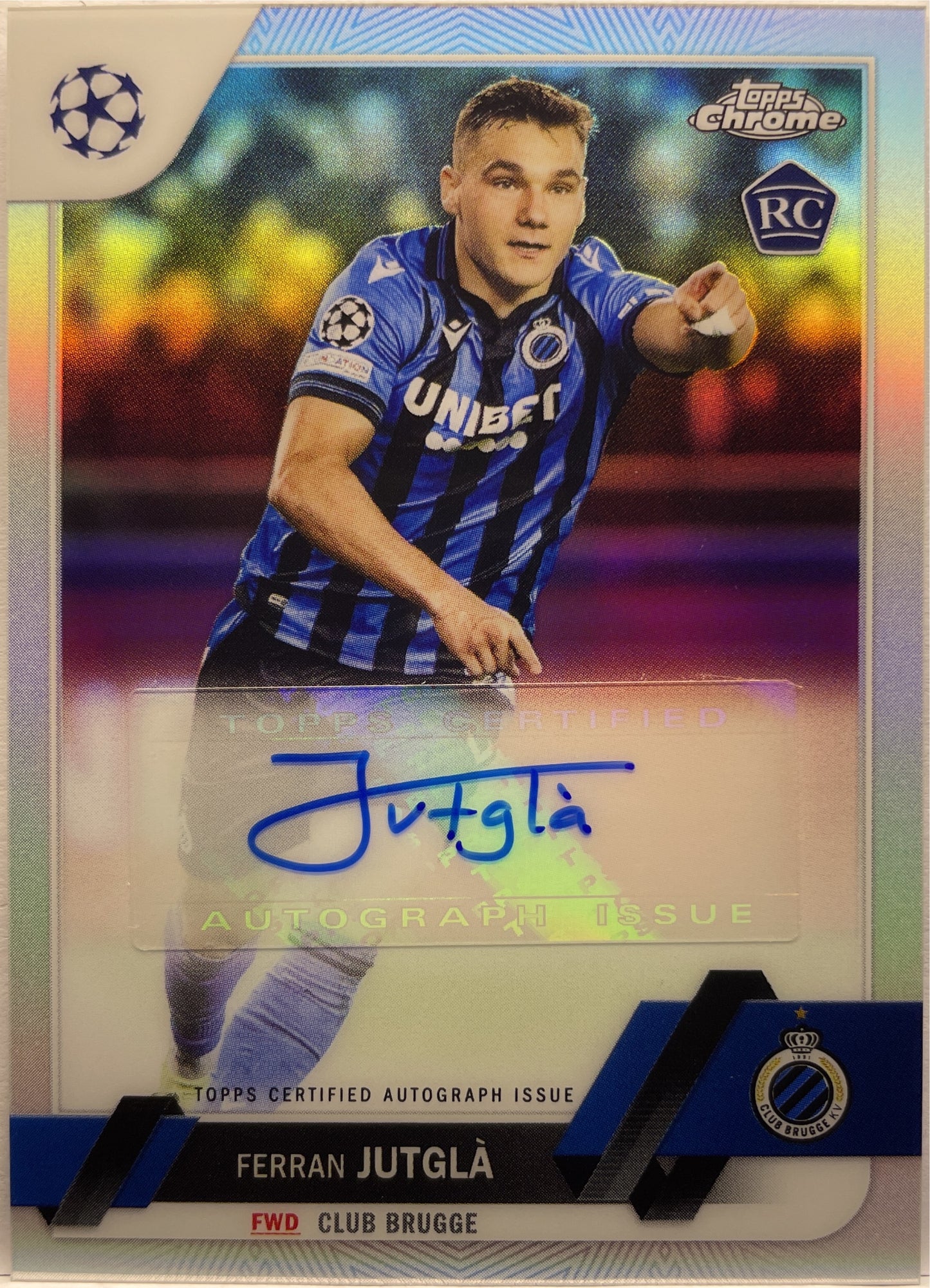 Ferran Jutgla Rookie Autograph Topps Chrome 2022/23