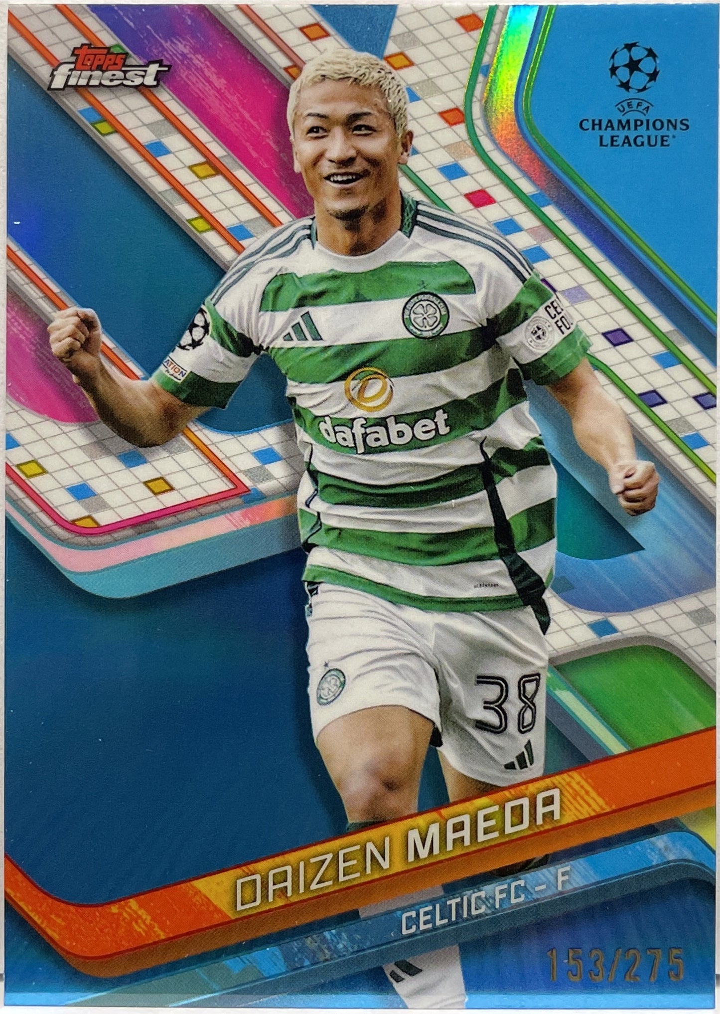 Daizen Maeda 153/275 Sky Blue Topps Finest UCC 2024/25