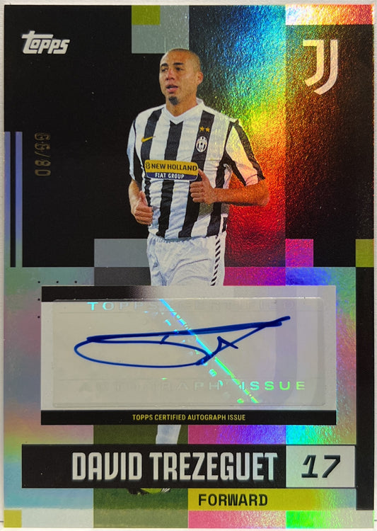 David Trezeguet 8/99 Autograph Pink Topps Juventus Premium Team Set 2024/25