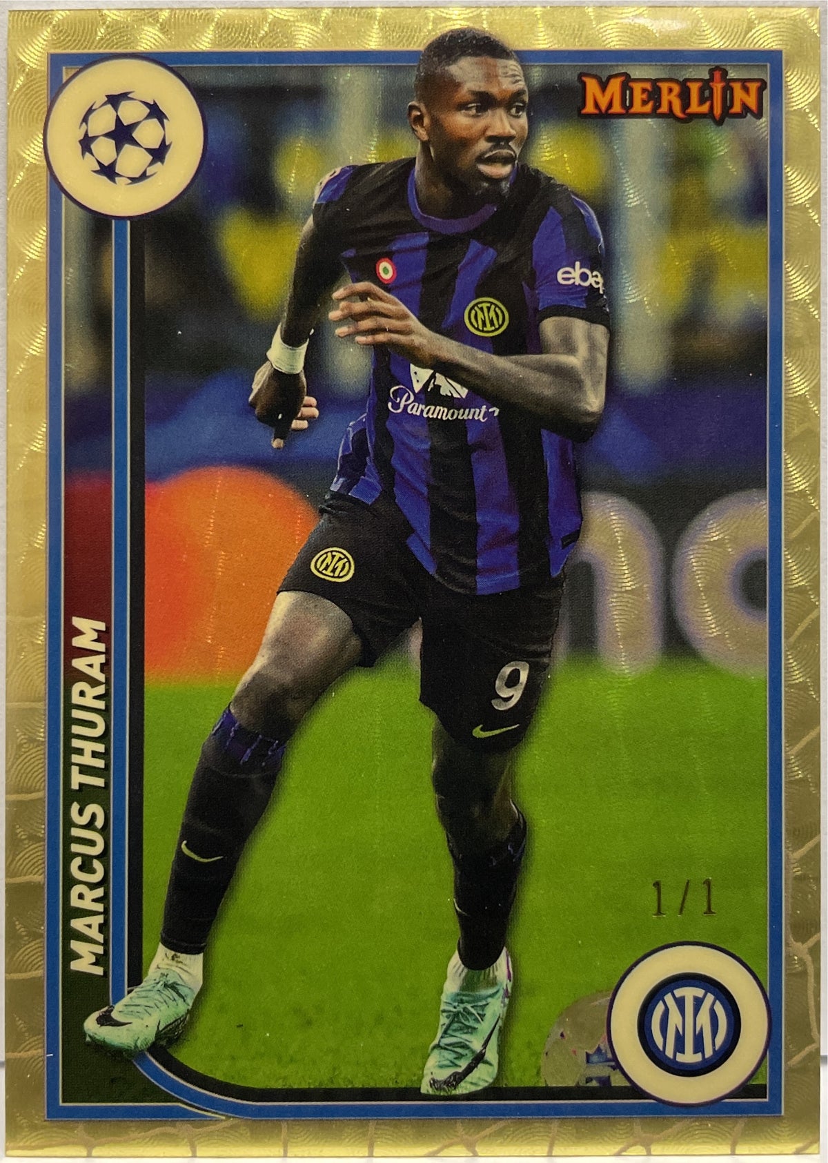 Marcus Thuram 1/1 Superfractor Topps Chrome Merlin 2023/24