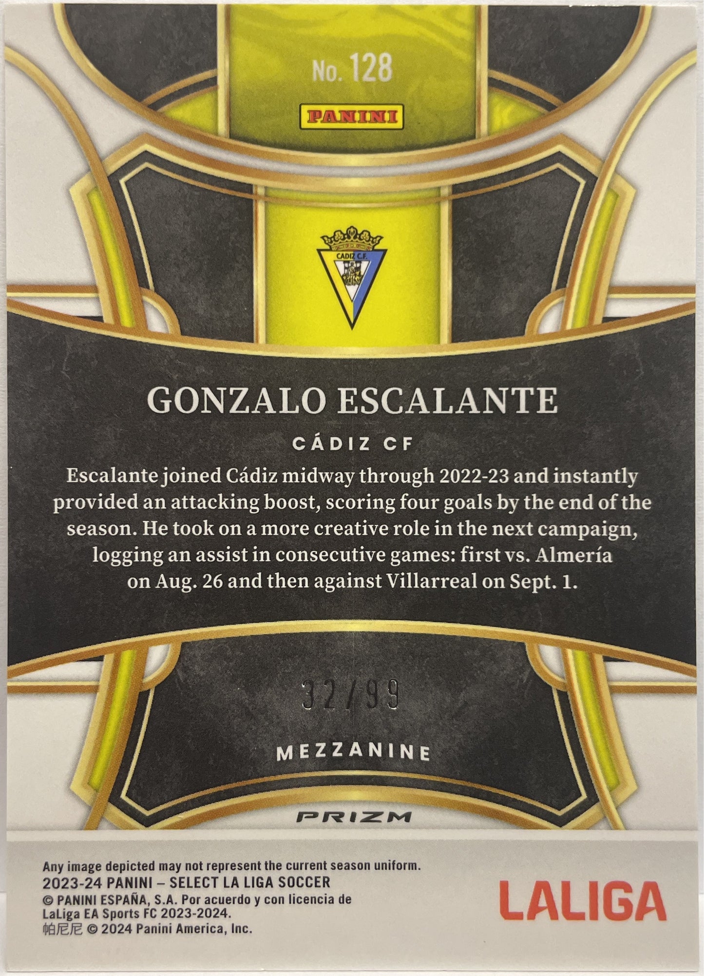 Gonzalo Escalante 32/99 Mezzanine Winter Camo Select La Liga 2023/24