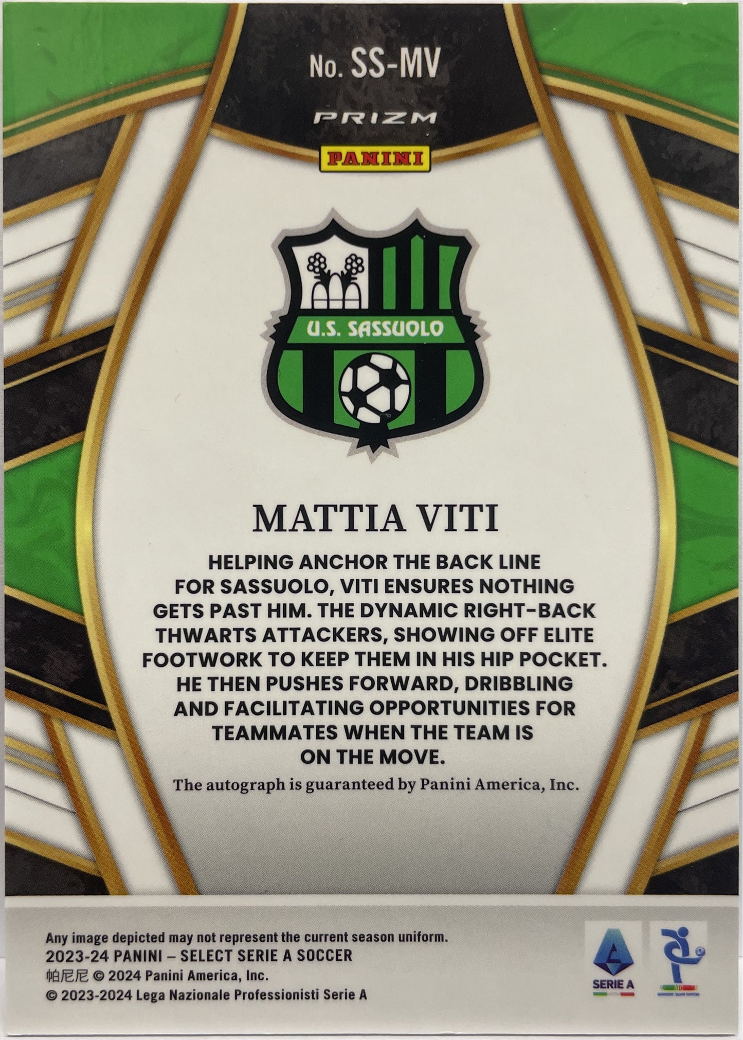 Mattia Viti Autograph Red Select Serie A 2023/24