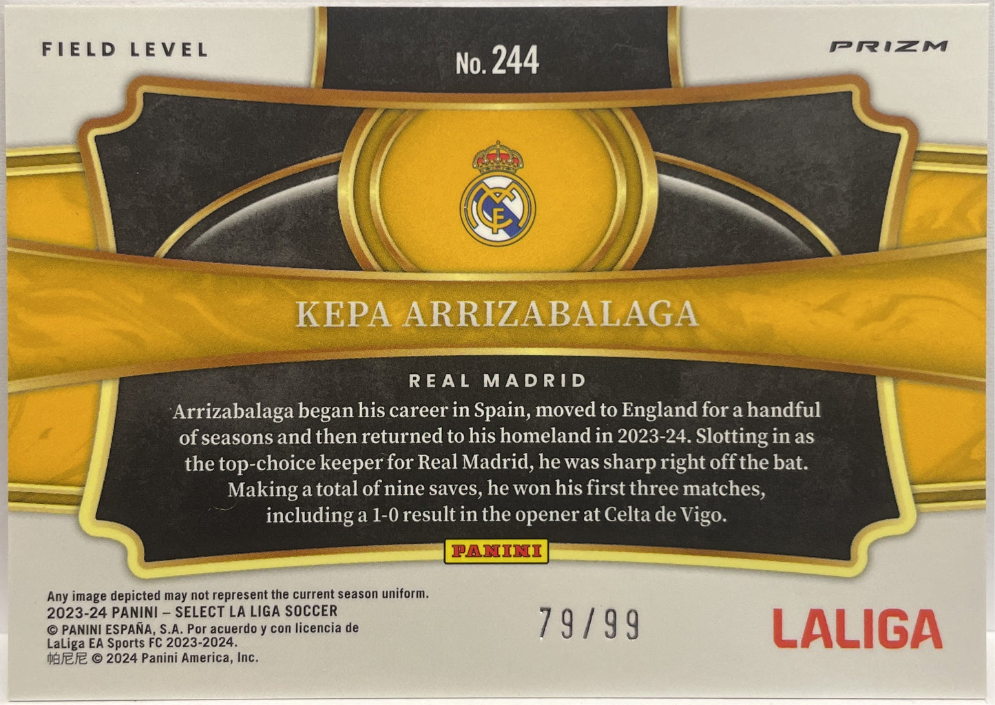 Kepa Arrizabalaga 79/99 Field Level Winter Camo Select La Liga 2023/24