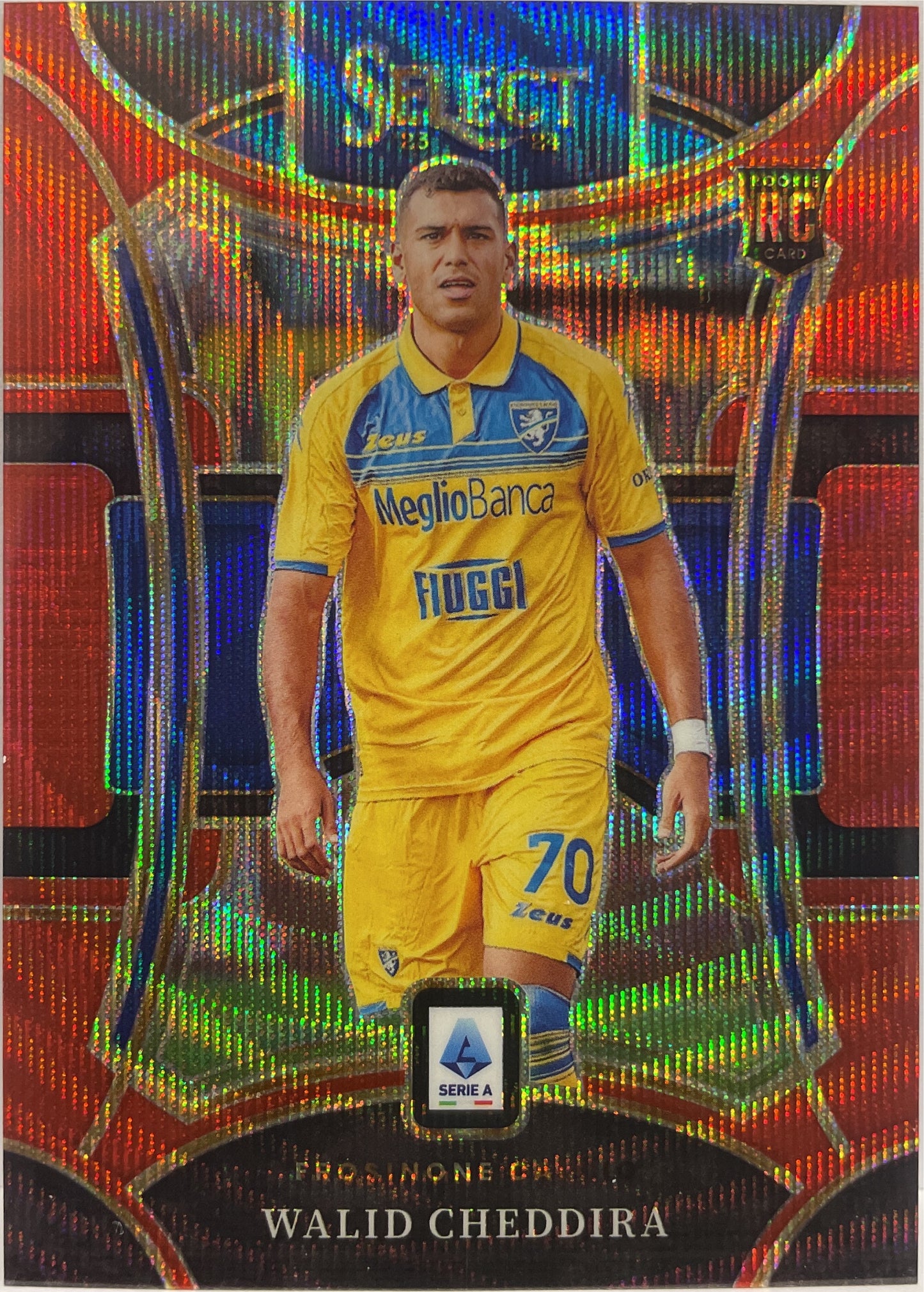 Walid Cheddira 28/49 Rookie Mezzanine Red Wave Select Serie A 2023/24