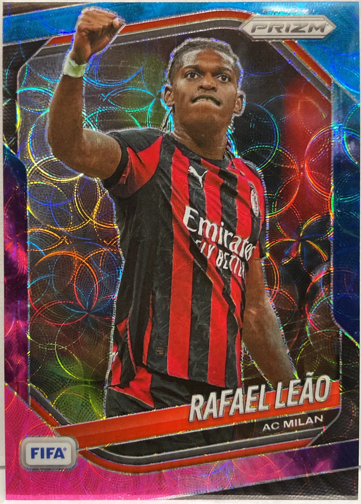 Rafael Leao 1/1 Choice Nebula Panini Prizm Fifa 2025/26