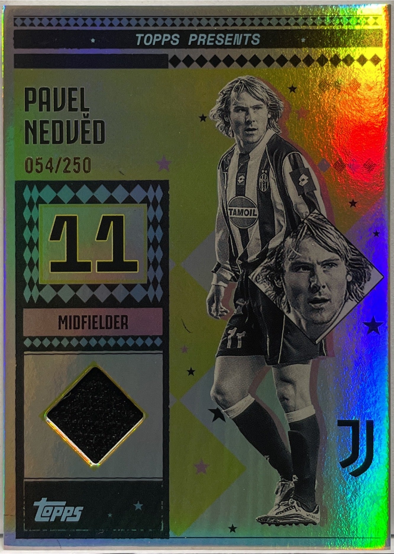 Pavel nedved 54/250 Patch Worn Vintage Lady Relic Topps Juventus Premium Team Set 2024/25