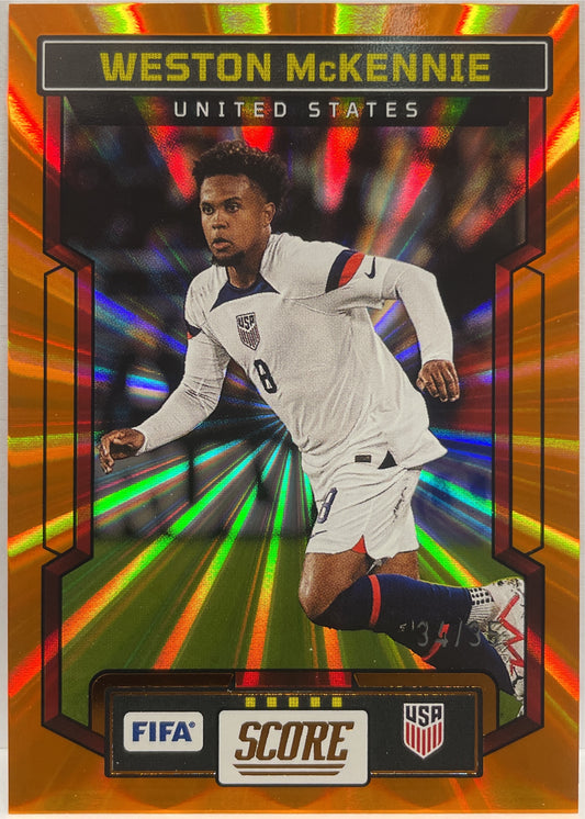 Weston McKennie 34/35 Orange Laser Score Fifa 2023/24