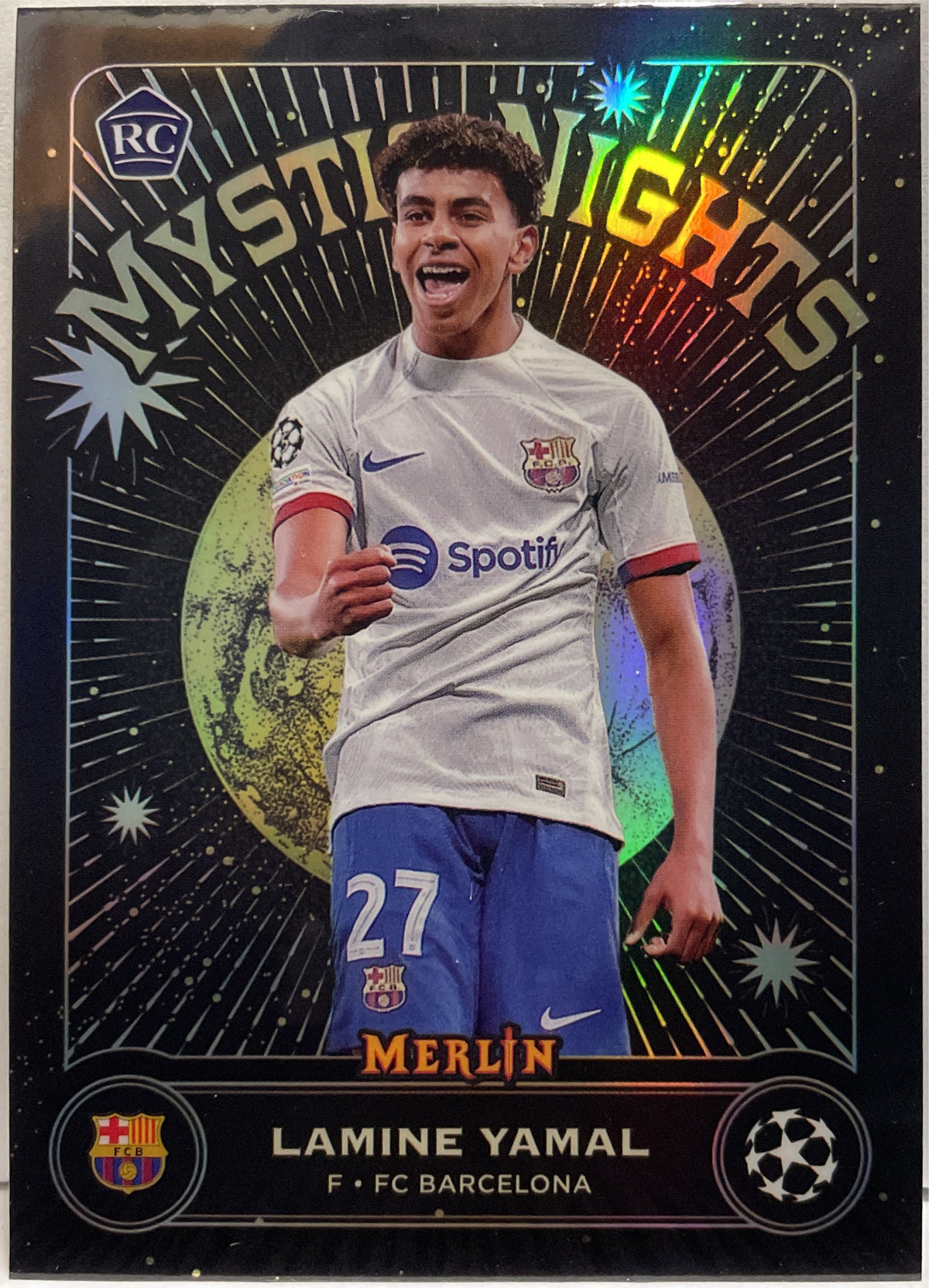 Lamine Yamal Rookie Mystic Nights Topps Chrome Merlin 2023/24