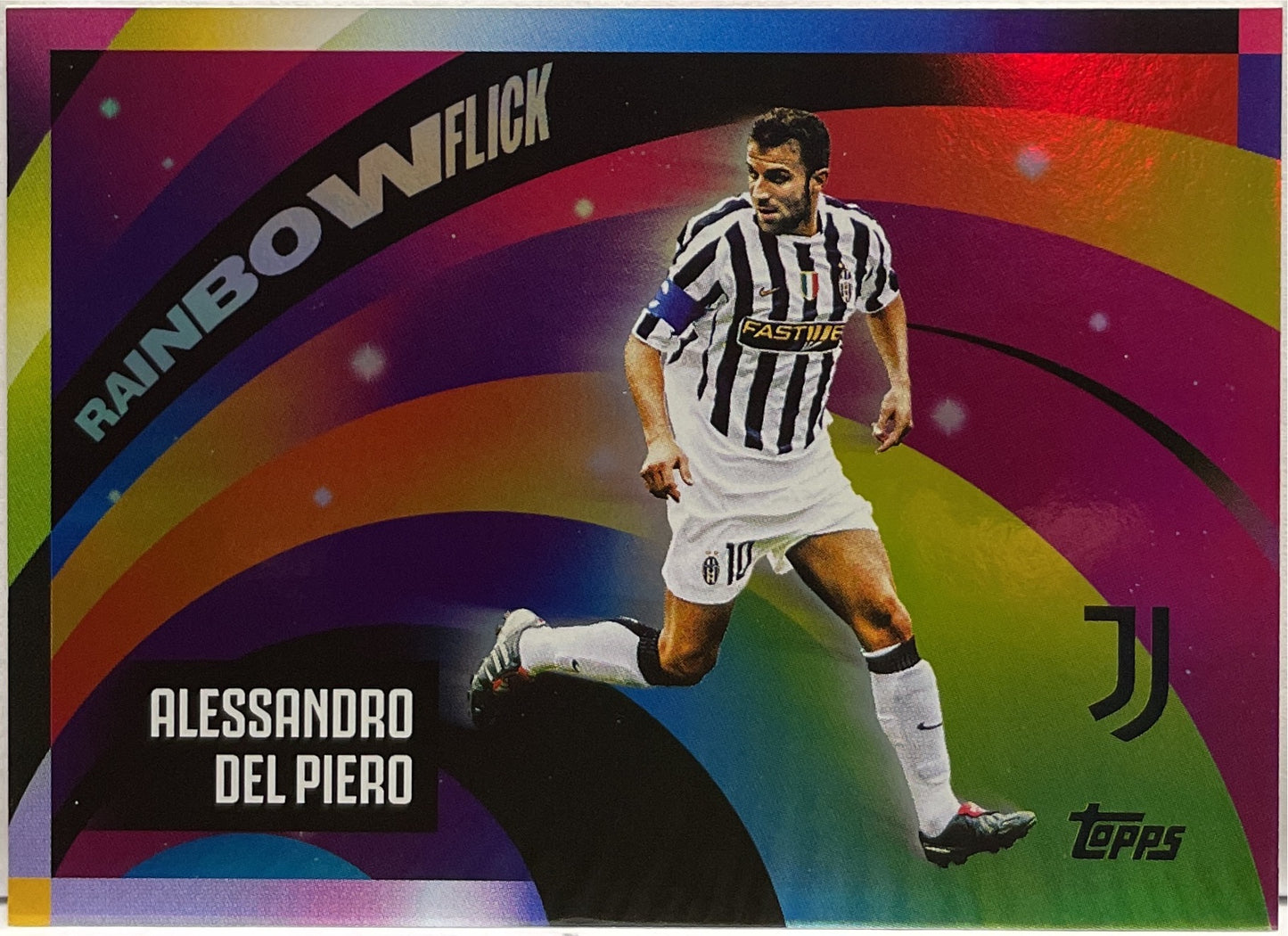 Alessandro Del Piero Rainbow Flick Topps Juventus Premium Team Set 2024/25