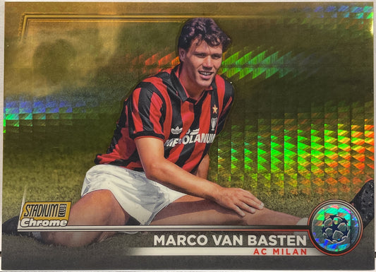 Marco Van basten 44/50 Gold Topps Stadium Chrome 2022/23