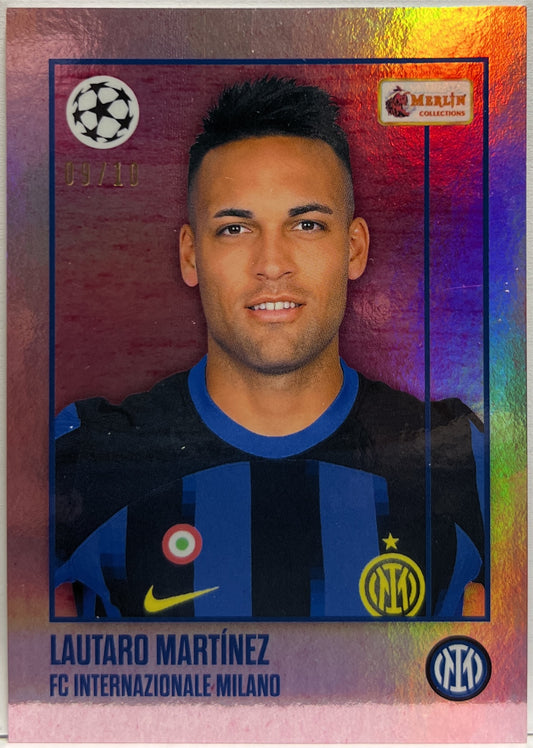 Lautaro Martinez 9/10 Topps Merlin Heritage 2023/24