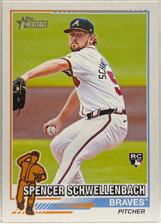 Spencer Schwellenbach Rookie Topps Heritage Baseball
