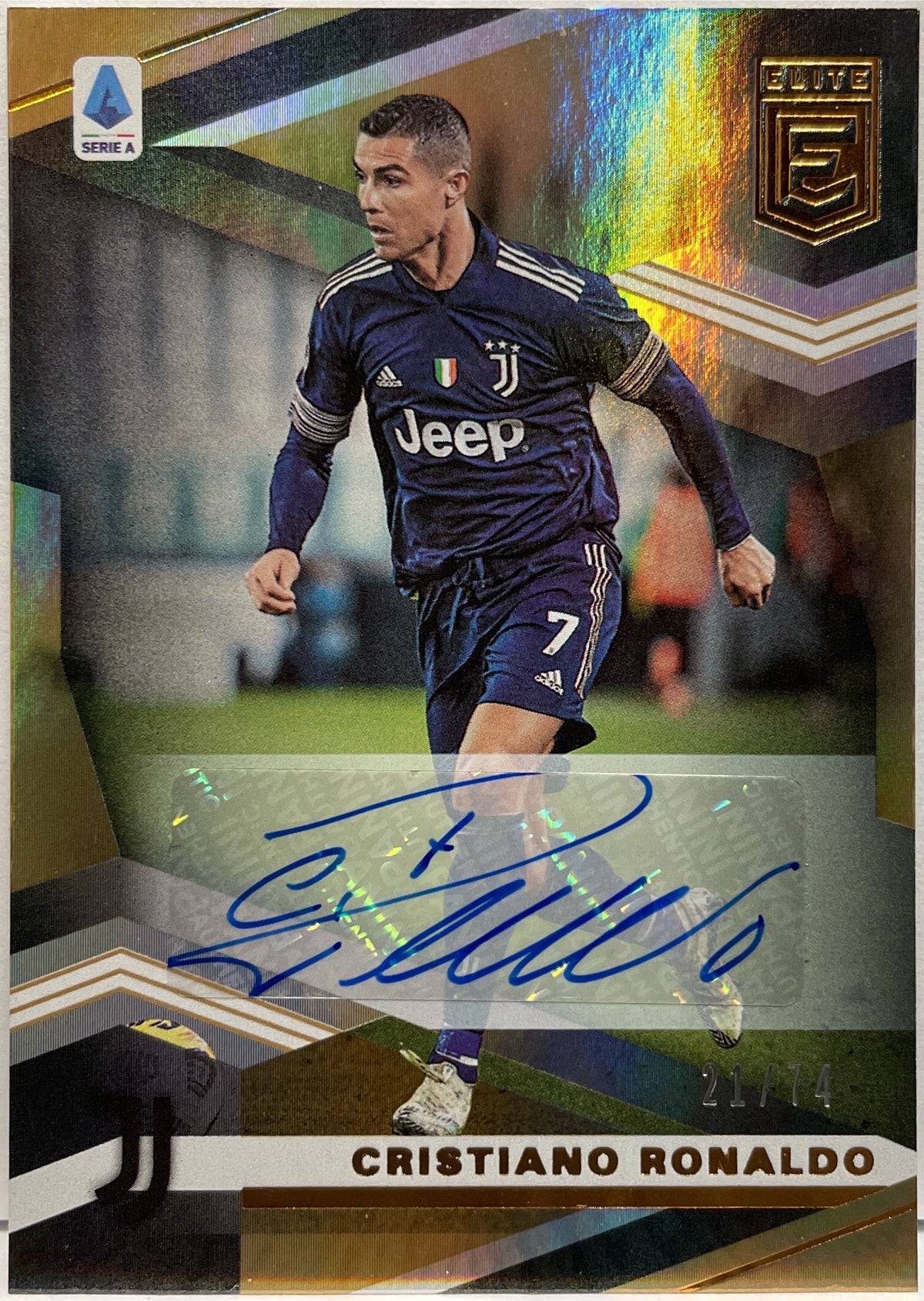 Cristiano Ronaldo 21/74 Autograph Donruss Elite Panini Chronicles 2020/21