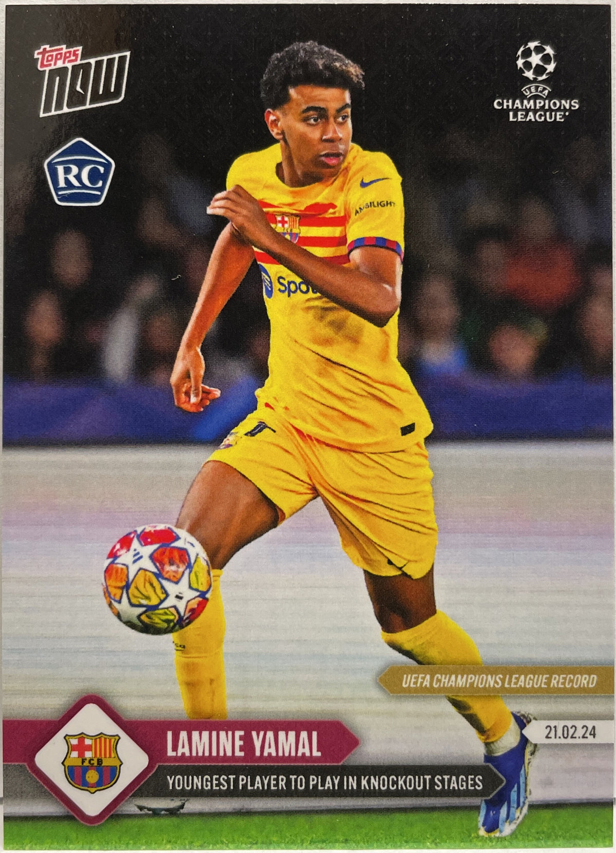 Lamine Yamal Rookie Topps Now 2024