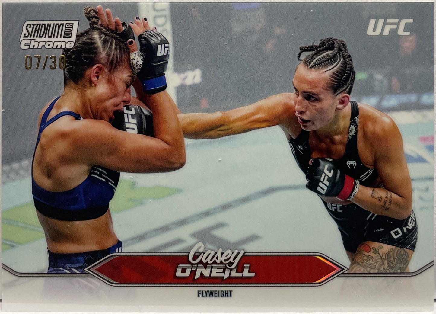 Casey O'Neill 7/30 Chrome White Pearl Topps Stadium UFC 2025