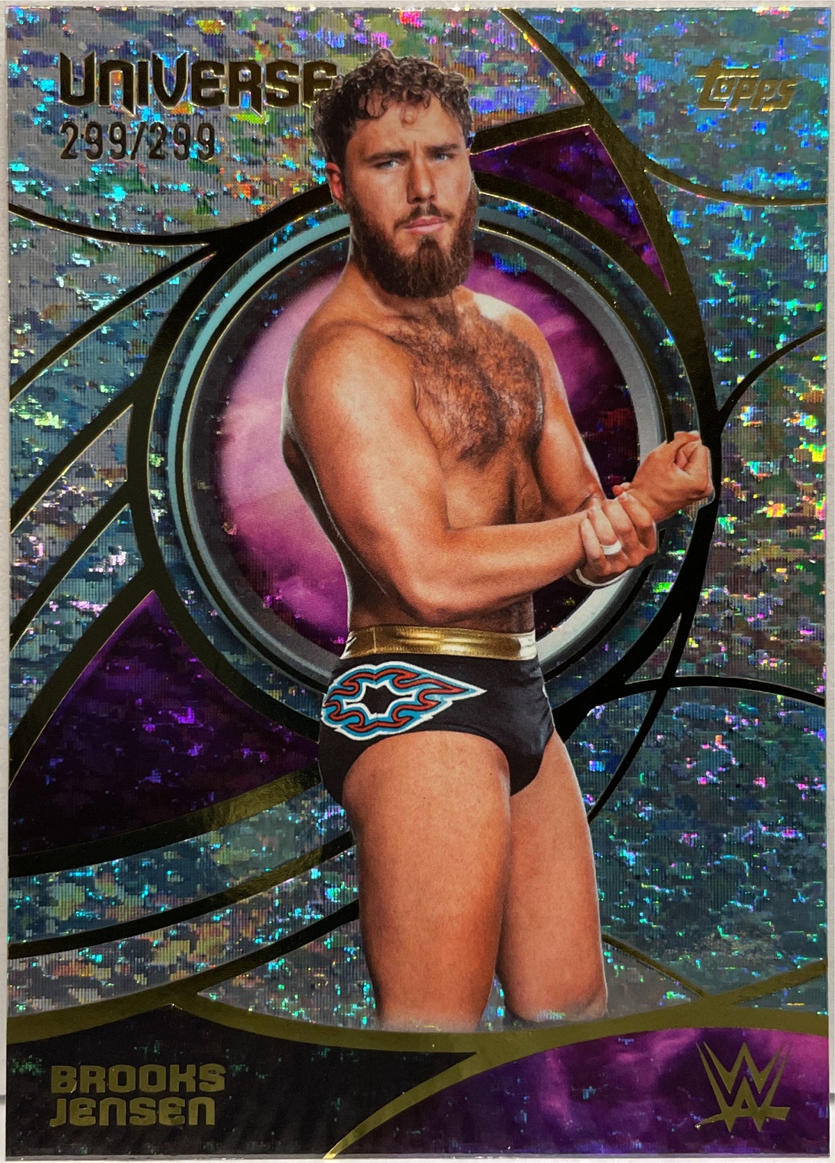 Brooks Jensen 299/299 Aqua Speckle Topps WWE Universe 2026