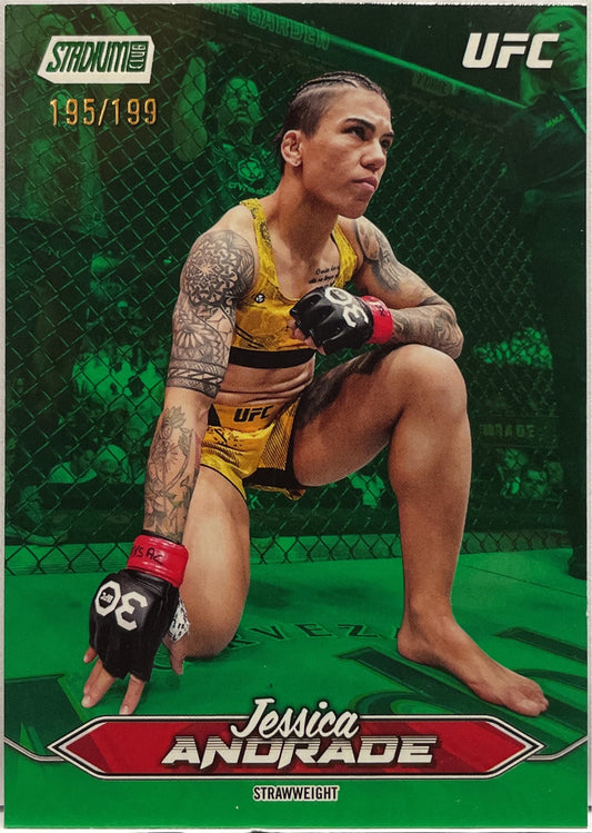 Jessica Andrade 195/199 Green Foil Topps Stadium UFC 2025
