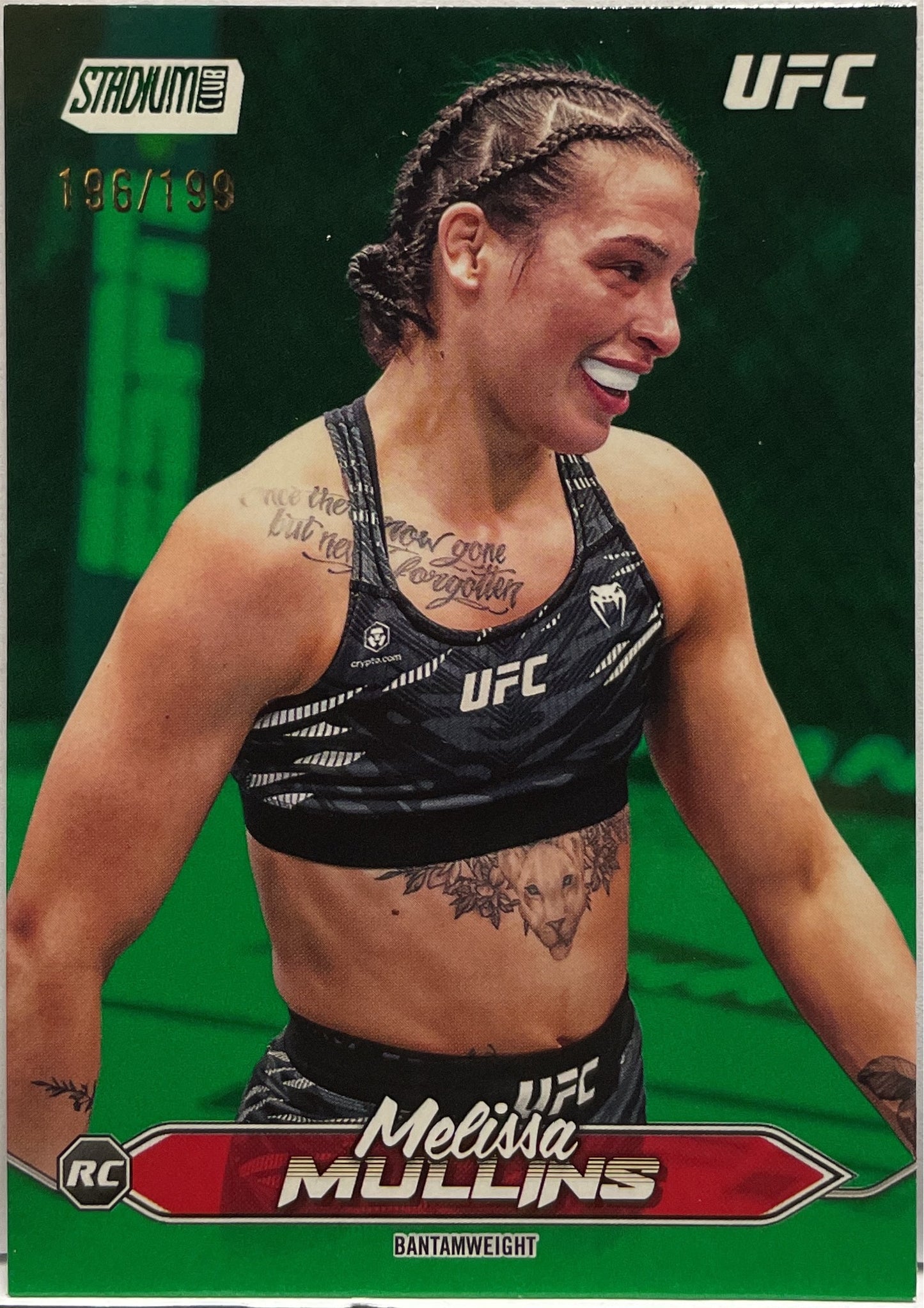 Melissa Mullins 196/199 Rookie Green Foil Topps Stadium UFC 2025