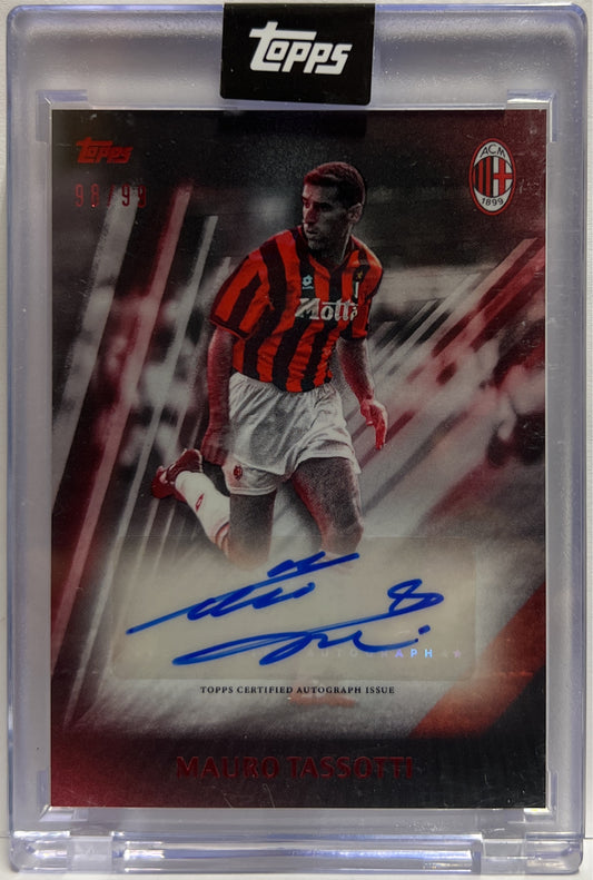 Mauro Tassotti 98/99 Autograph I Rossoneri Topps AC Milan 125 Anniversary 2025