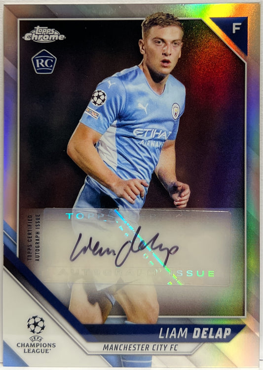 Liam Delap Rookie Autograph Topps Chrome UCL 2021/22