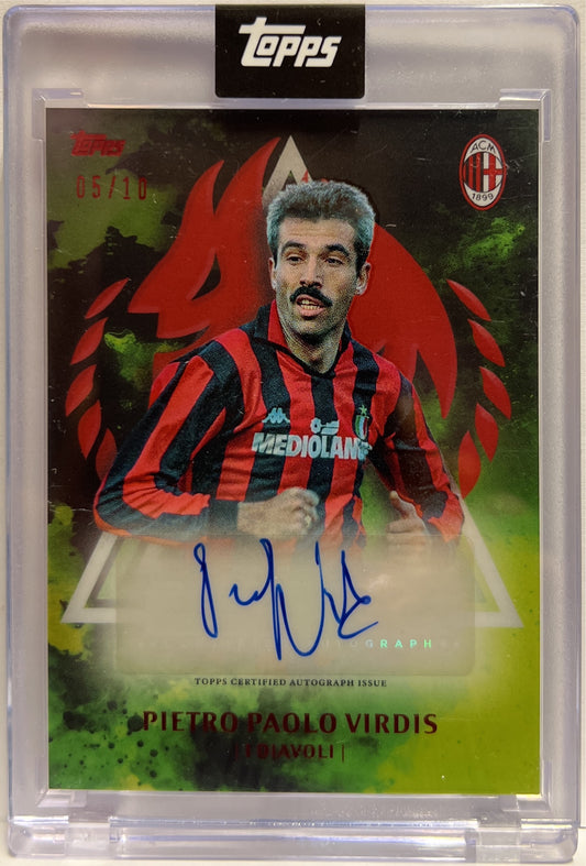 Pietro Paolo Virdis 5/10 Autograph I Diavoli Topps AC Milan 125 Anniversary 2025
