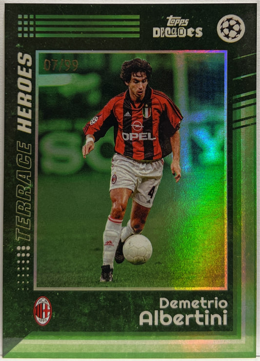 Demetrio Albertiti 7/99 Terrace Heroes Green Topps Decades 2024/25