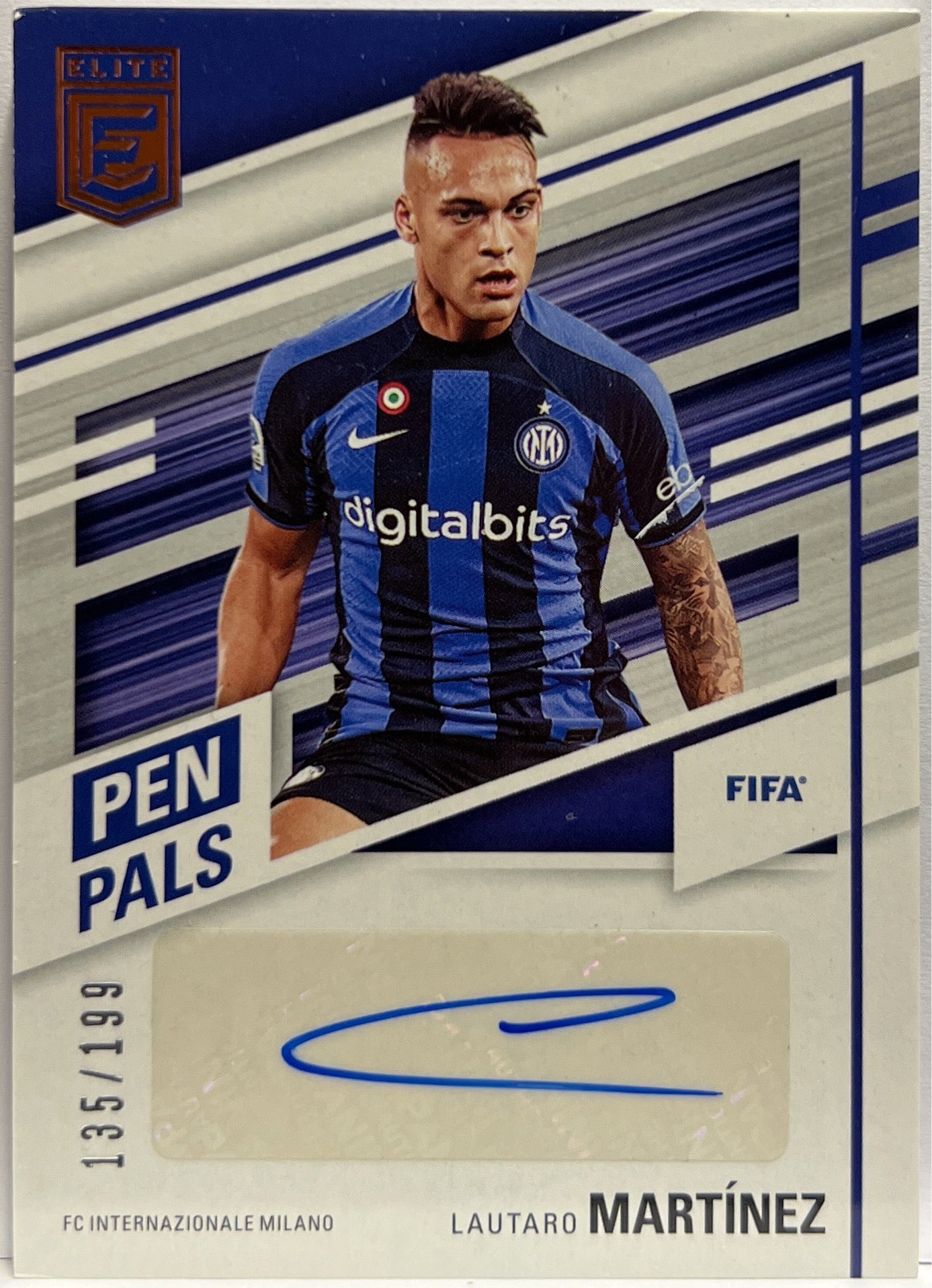 Lautaro Martinez 135/199 Autograph Pen Pals Donruss Elite Fifa 2022/23