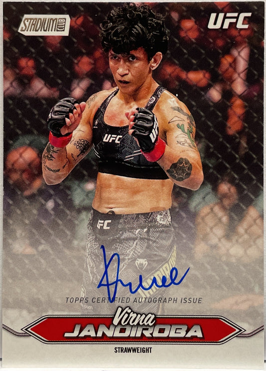 Virna Jandiroba Autograph On Card Topps Stadium UFC 2025