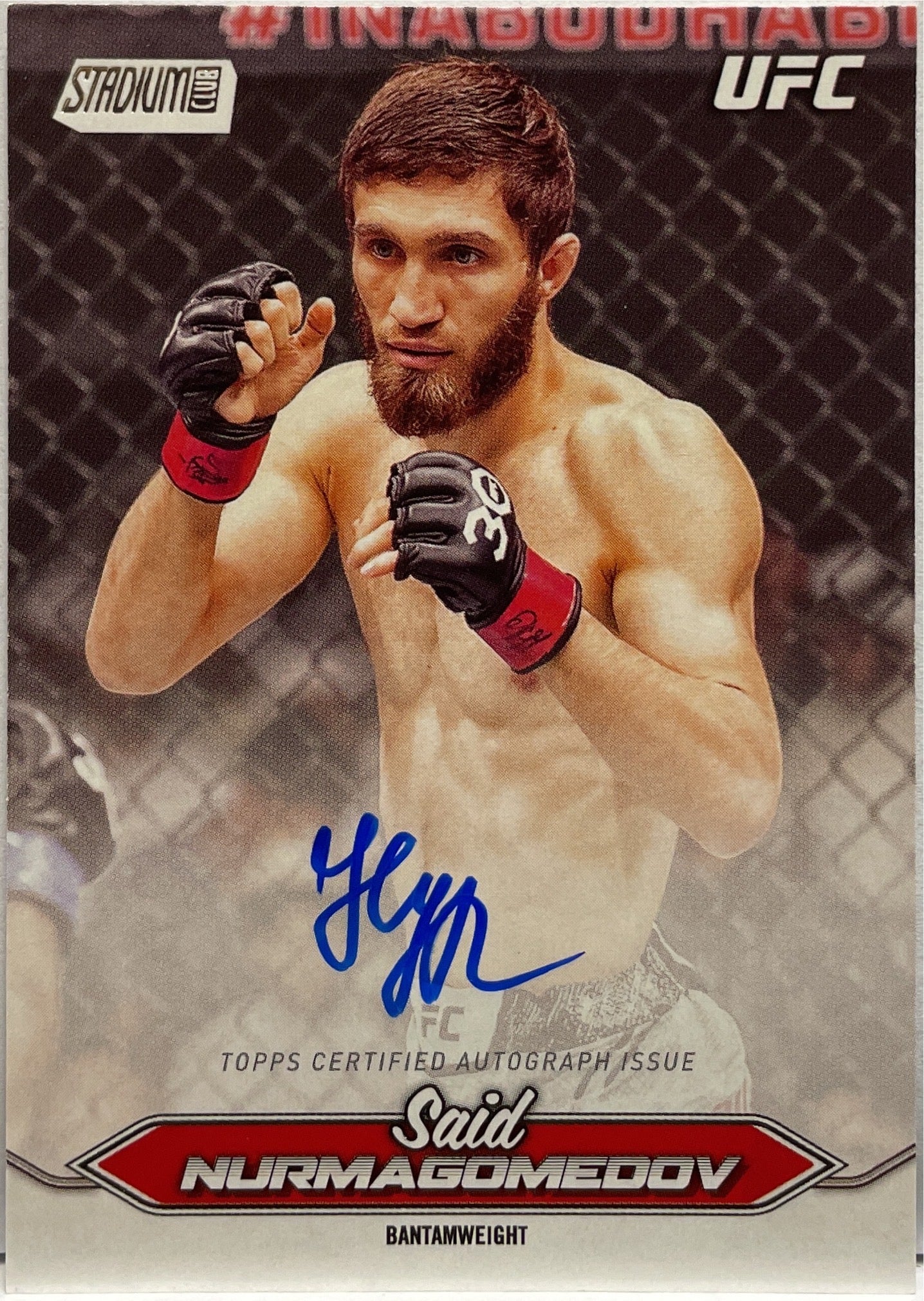 Said Nurmagomedov Autograph On Card Topps Stadium UFC 2025