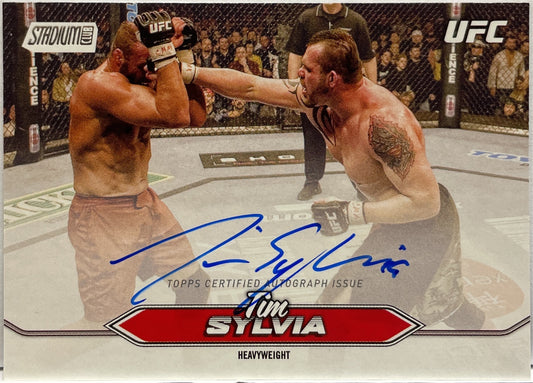 Tim Sylvia Autograph On Card Topps Stadium UFC 2025