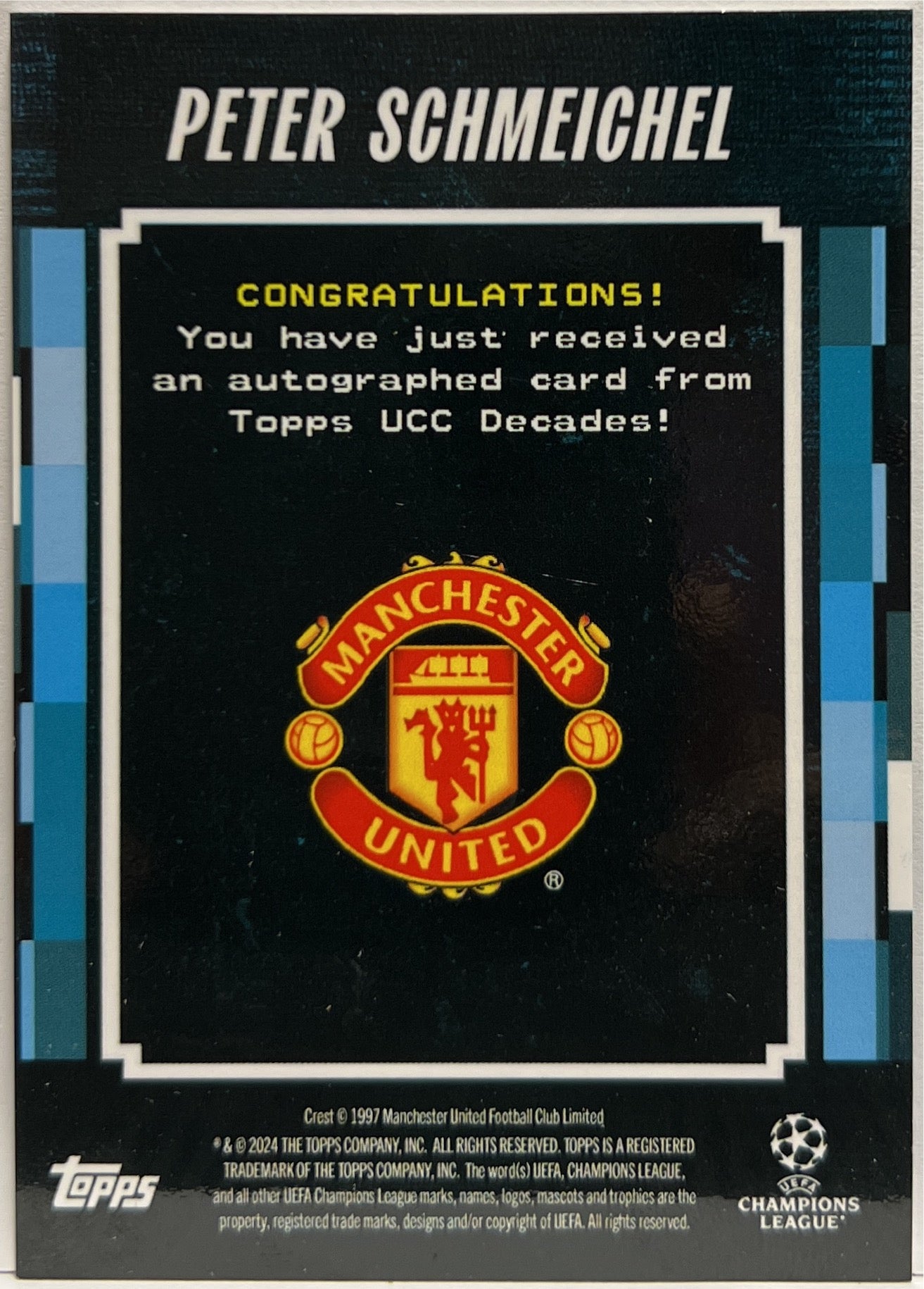 Peter Schmeichel 30/49 Autograph Pioneer Topps Decades 2024/25