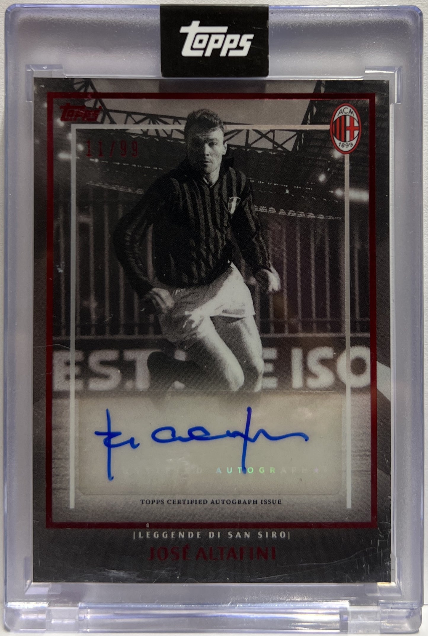 Jose Altafini 9/25 Autograph Leggende Di San Siro Topps AC Milan 125 Anniversary 2025