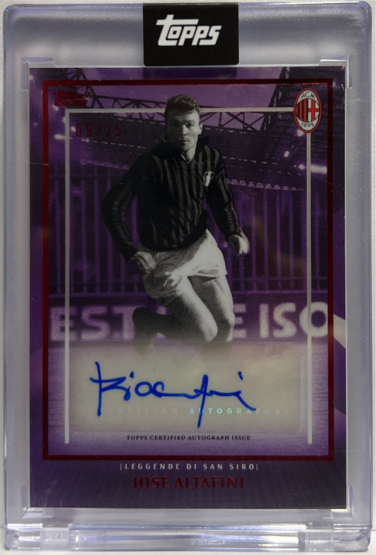 Jose Altafini 11/99 Autograph Leggende Di San Siro Topps AC Milan 125 Anniversary 2025