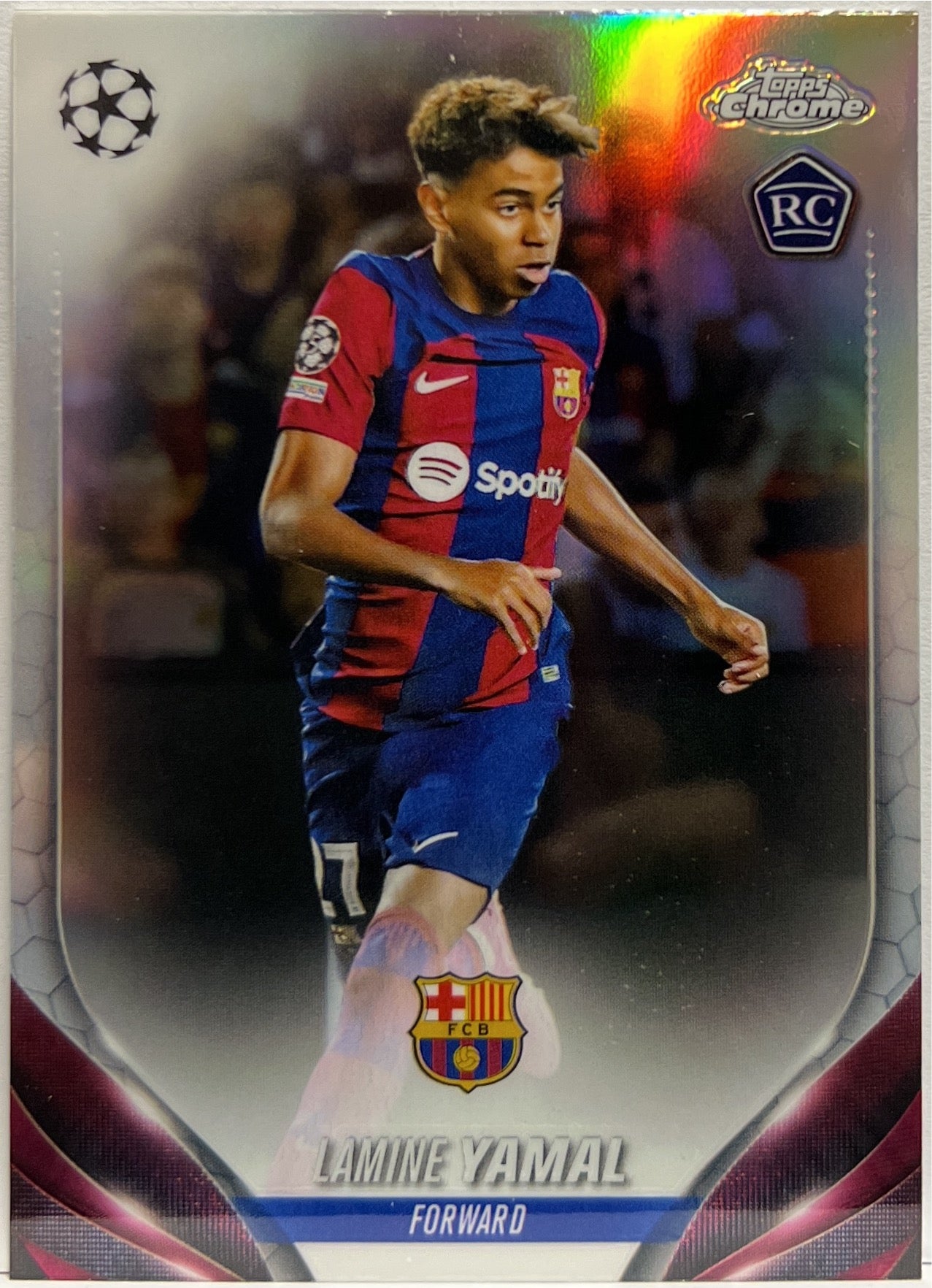 Lamine Yamal Rookie Refractor Topps Chrome UCC 2023/24