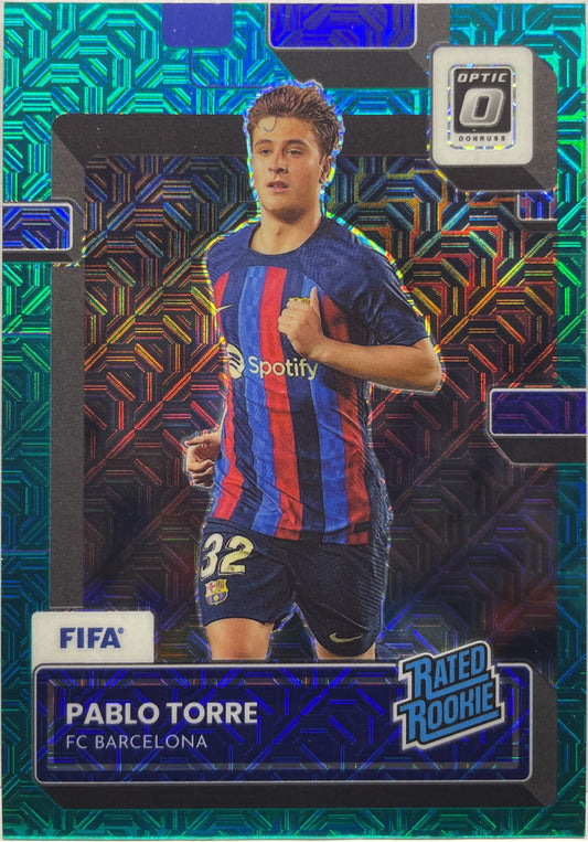 Pablo Torre 29/49 Rated Rookie Optic Aqua Mojo Donruss 2022/23