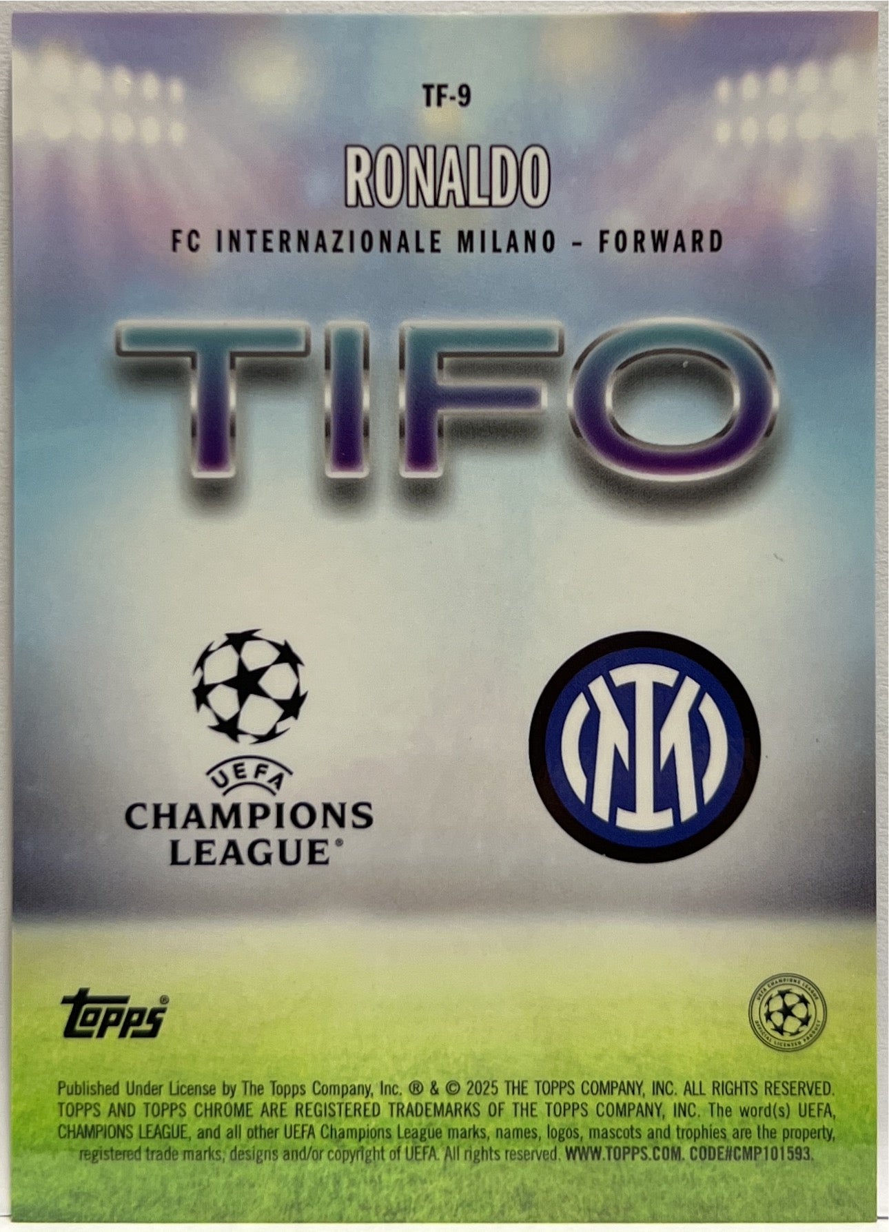 Ronaldo Tifo Topps Chrome UCC 2024/25