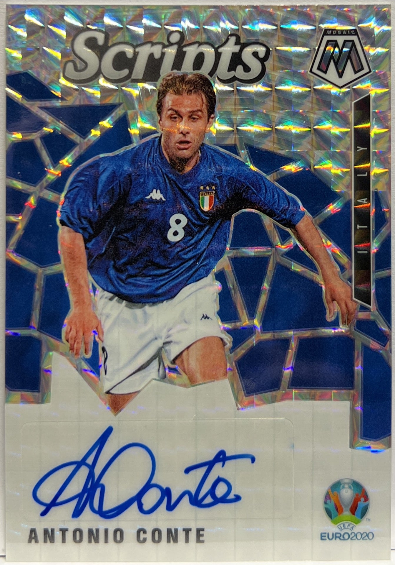 Antonio Conte Autograph Scripts Mosaic Uefa Euro 2020