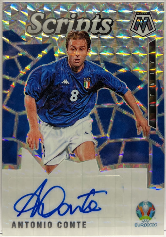 Antonio Conte Autograph Scripts Mosaic Uefa Euro 2020