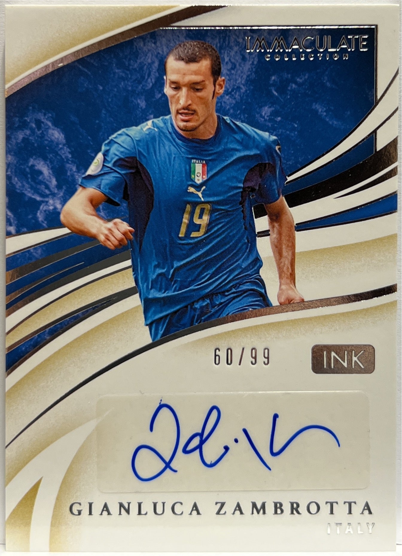 Gianluca Zambrotta 60/99 Autograph Ink Immaculate Collection 2020