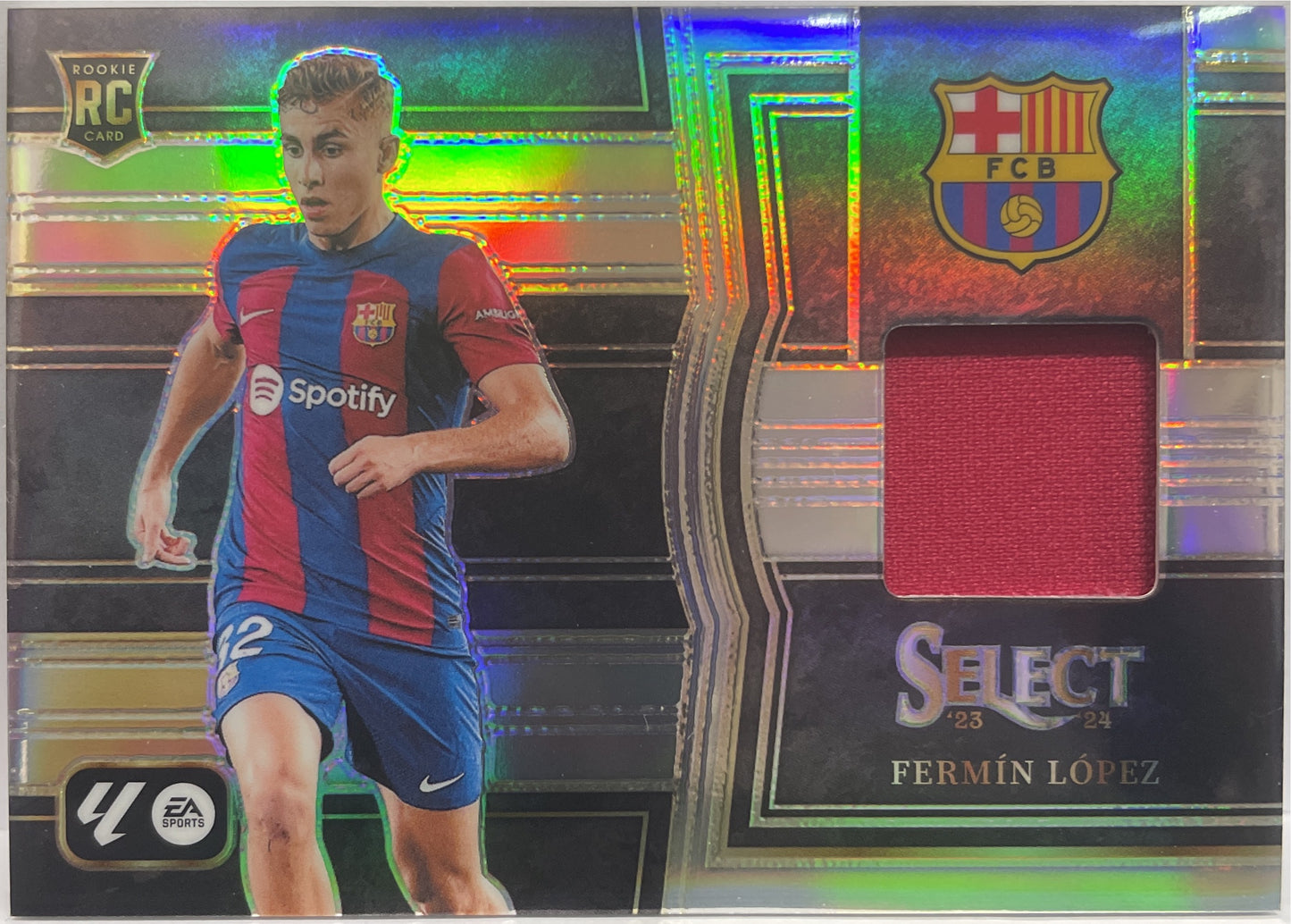 Fermin Lopez Rookie Patch Select Memorabilia Select La Liga 2023/24