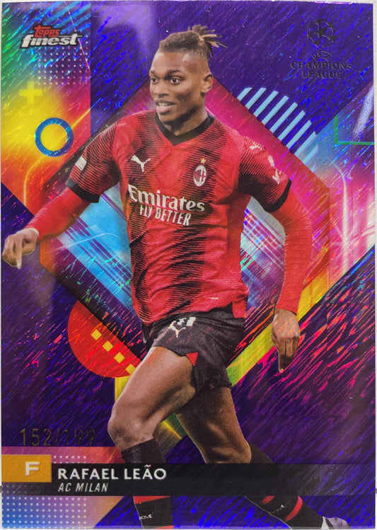 Rafael Leao 152/199 Purple Shimmer Topps Finest UCC 2023/24